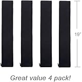 Cable Management Sleeve, [4 Pack], JOTO Cord Management System for TV / Computer / Home Entertainment, 19 - 20 inch Flexible Cable Sleeve Wrap Cover Cable Cord Organizer