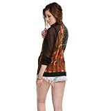 Kendall & Kylie Womens Camo Soft Bomber Jacket