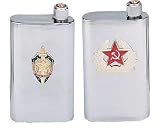 8oz Soviet Era Stainless Steel Flasks