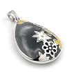 Grey Designo Drop Pendant