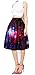 Alaroo Women's Printed Pleated Flared Midi Skirt