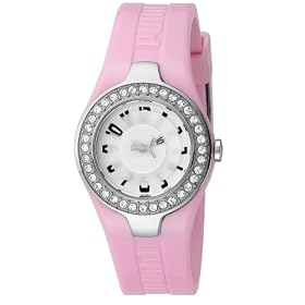 Click here to buy Puma WoMens Active Collection Dynamic Posh Pink Jeweled Watch #PU101122003 by Puma.