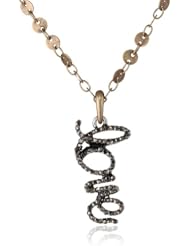 Lucky Brand Love Pendant Necklace, 18"