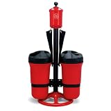 Putting Green - Golf Ball Washer - Master Ensemble With Double Trash Mate - Par Aide Blue