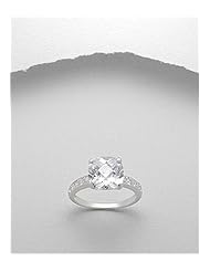 CZ Ring In 92.5 Sterling Silver