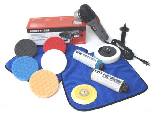 Chemical Guys (BUF_209) Porter Cable 7424XP Complete Detailing Kit with Pads, Backing Plate and Accessories - 13 Piece