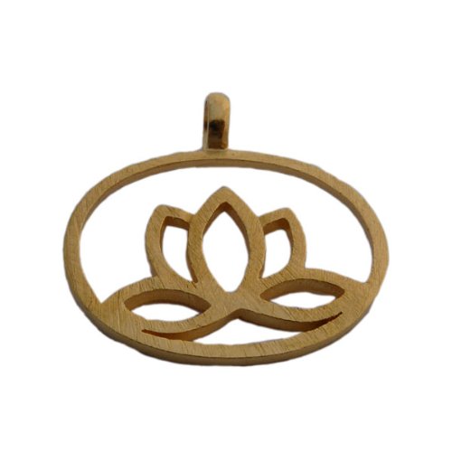 18k Gold Or Sterling Silver Matte Lotus