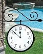 Two-Sided Outdoor Clock
