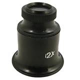 Universal Double Lens 12x Jeweler Photography Magnifying Eye Loupe