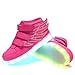 CIOR Kids Boy and Girl's 11 Color Wings Led Sneakers Light Up Flashing Shoes,102,06,32, 1 M US Little Kid, 02Pink