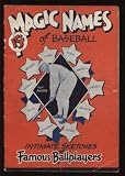 1932 Magic Names of Baseball Sketch Book - NBA Books