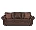 Simmons Upholstery Santa Monica Vintage Queen Size Leather Sofa Sleeper