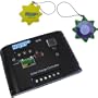 HQRP 10A Solar Panel Power Battery Charge Controller / Regulator 12V / 24V 10 Amp 150W with PWM Type of Charging plus HQRP UV Chain / UV Radiation Health Tester