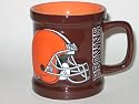 CLEVELAND BROWNS 11 oz. Team Logo Sculpted COFFEE MUG