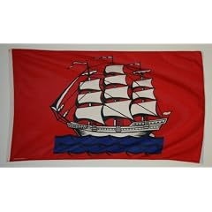Flagge ELMSHORN Fahne, Gr�sse: ca. 90x150 cm, Ordentliche Qualit�t - KEINE hauchd�nne Ware - Stoffgewicht ca. 100 gr/m2 - Reissfest - Indoor / Outdoor, KEIN VERSAND an Packstationen