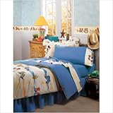 Bundle-58 Cowboy Twin Comforter / Bedskirt / Sham Set