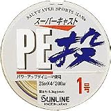 ����饤��(SUNLINE) �����ѡ����㥹�� PE�� 200m 4�� 0.8��