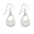 FOJO's Filigree Flower Pear Shape Earrings