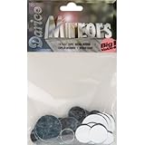 Round Glass Mirrors, Assorted Sizes, 25-Pack