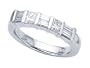 1.00 cttw Karina B(tm) Baguette Diamonds Band - Platinum, 18kt White or Yellow Gold