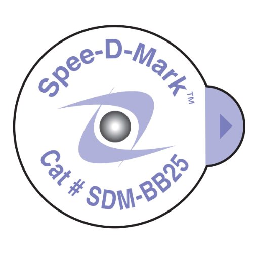 Spee-D-Mark SDM-BB25 Mammography Skin Marker Nipple Radiopaque, 2.5 mm Size (Box of 100)