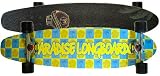 PARADISE Longboard Complete BLUE & YELLOW CHECKERS Kick