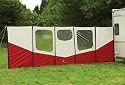Caravan Awning, Camping Vision Windbreak Burgundy.