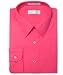 Biagio Men's 100% COTTON HOT PINK FUCHSIA Dress Shirt w/ Convertible Cuffs
