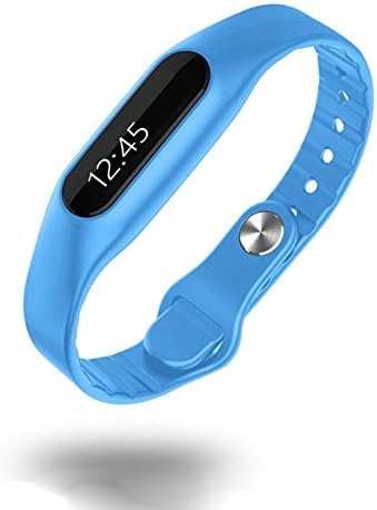 Lin store Bluetooth Smart Waterproof Fitness Tracker Easy to Control Watch Band (Blue)
