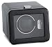 Wolf Designs 4525-027 Black Single Watch Rotator with Cover