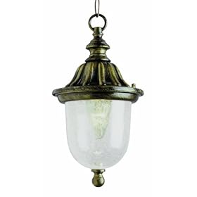 Trans Globe Lighting 4185 RT 18-1 2-Inch 1-Light Outdoor Hanging Lantern, Rust by Trans Globe Lighting