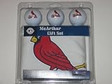 ST. LOUIS CARDINALS 3 Golf Balls & Golf Towel Gift Set