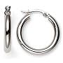 14k White Gold Hoop Earrings