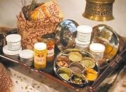 Ajika Traditional Indian Spice Box with Spices - Unique Food Gift Basket