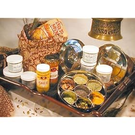 Ajika Traditional Indian Spice Box with Spices - Unique Food Gift Basket