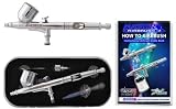 Master Airbrush&reg; Brand, Model G23 Multi-purpose Precision .3mm Dual-action Medium Gravity Feed Airbrush with Curaway Handle - Now Included Is a (FREE) How to Airbrush Training Book to Get You Started, Published Exclusively By Master Airbrush