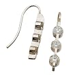 14kt White Gold Three Stone Hook Diamond Earrings