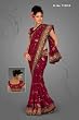 Amiya Maroon Red Georgette Festival Wear Sari saree