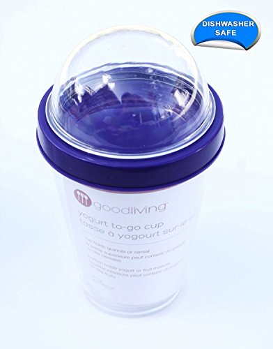 Good Living Portable Yogurt and Cereal To Go Cup, Purple