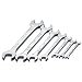 SK 86152 SuperKrome 7 Piece 1/4-Inch to 1-Inch Standard Open End Wrench Set