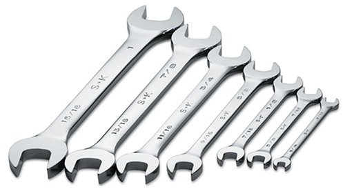 SK 86152 SuperKrome 7 Piece 1/4-Inch to 1-Inch Standard Open End Wrench Set SK 86152 SuperKrome 7 Piece 1/4-Inch to 1-Inch Standard Open End Wrench Set