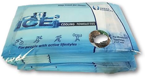 Ice3 Body Cooling, 18 Assorted-Scent Ice-Cubed Resealable Towelettes