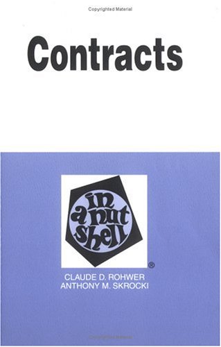 Contracts in a Nutshell (Nutshell Series,)