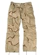 Women's Desert Camo Vintage Paratrooper Cargo Pants with Drawstring Waist