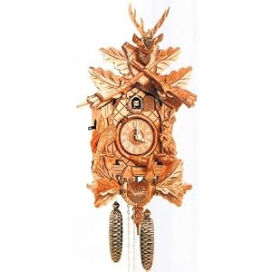 Anton Schneider Hunter's Cuckoo Clock with Live Animals, Model #8T 205G/7