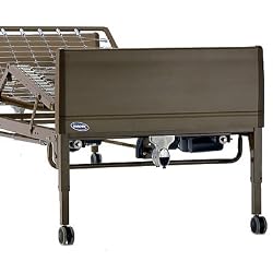 Invacare BED9-1633 Full Electric Bed Package with Innerspring Mattress and Half Rails