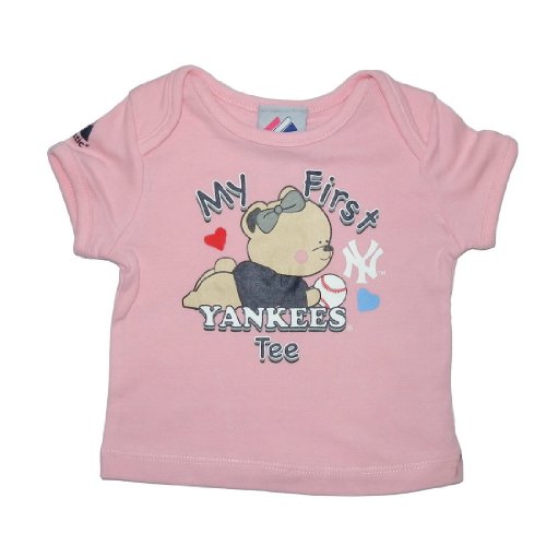 Infant / Baby MLB New York Yankees My First Tee T-Shirt - Pink (Size: 24)