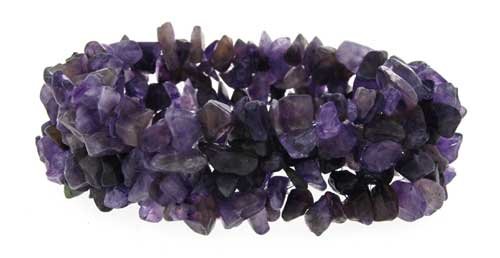 Click here to buy 5 Strand Stretch Chip Bracelet - Amethyst.