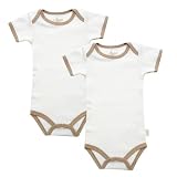 Organic Cotton Short-Sleeve Bodysuits 2-pk. - Sage Trim (6-9 mos.)