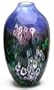 11" Landscape Series Vase: Blue Violet Background